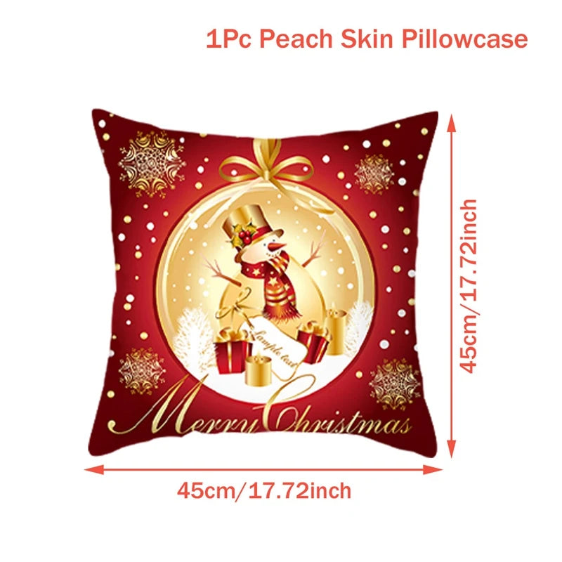 Christmas Cushion Cover Merry Christmas Decorations for Home