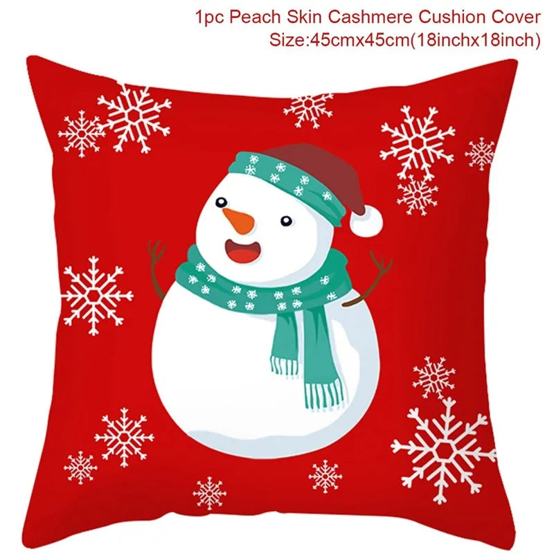 Christmas Cushion Cover Merry Christmas Decorations for Home