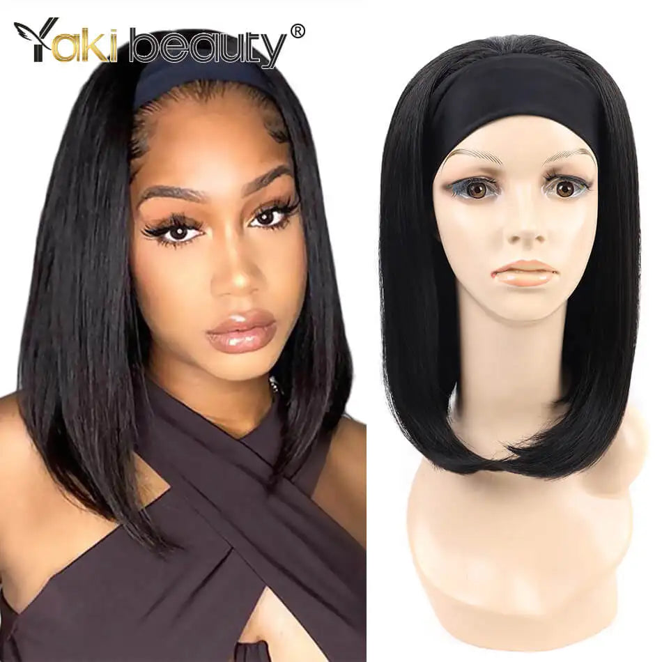 Long Kinky Curly Headband Wigs 28Inch Synthetic Ice Headband Wig