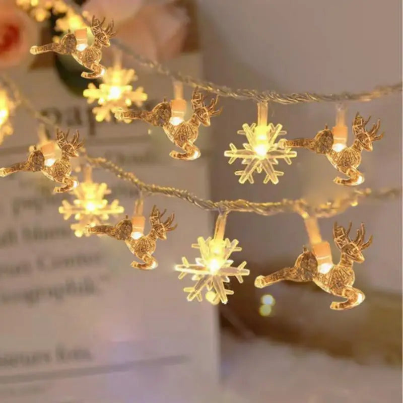 Christmas Decoration for Home Christmas Lights Snowflake String Lights