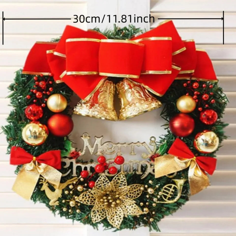 Christmas Wreaths Door Hanging 30cm Large Christmas Wreath For Door