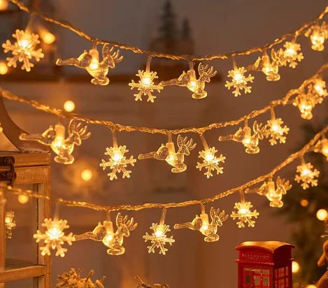 Christmas Decoration for Home Christmas Lights Snowflake String Lights