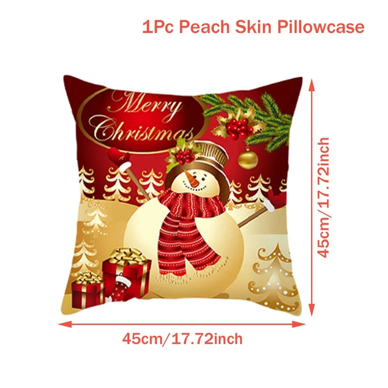 Christmas Cushion Cover Merry Christmas Decorations for Home