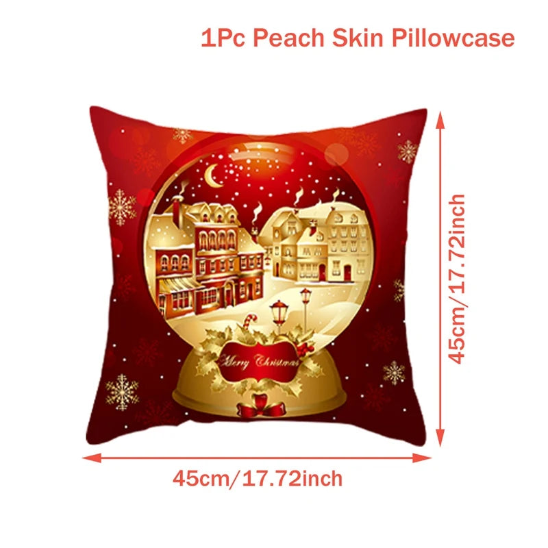 Christmas Cushion Cover Merry Christmas Decorations for Home