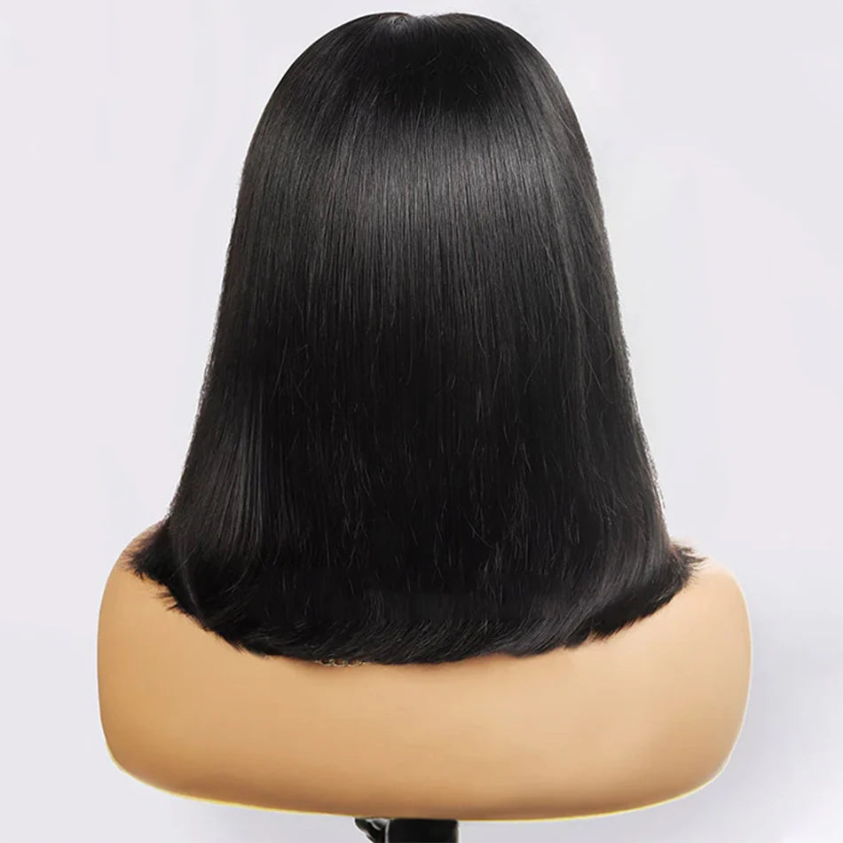 Lace Front Human Hair Wigs For Women Brazilian HD Transparent Lace Frontal Wig 180%