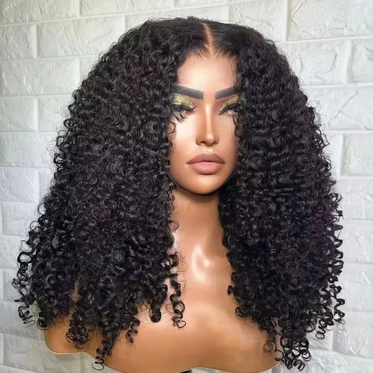 Kinky Curly Wigs 13x6 HD Lace Frontal Wig Glueless Human Hair